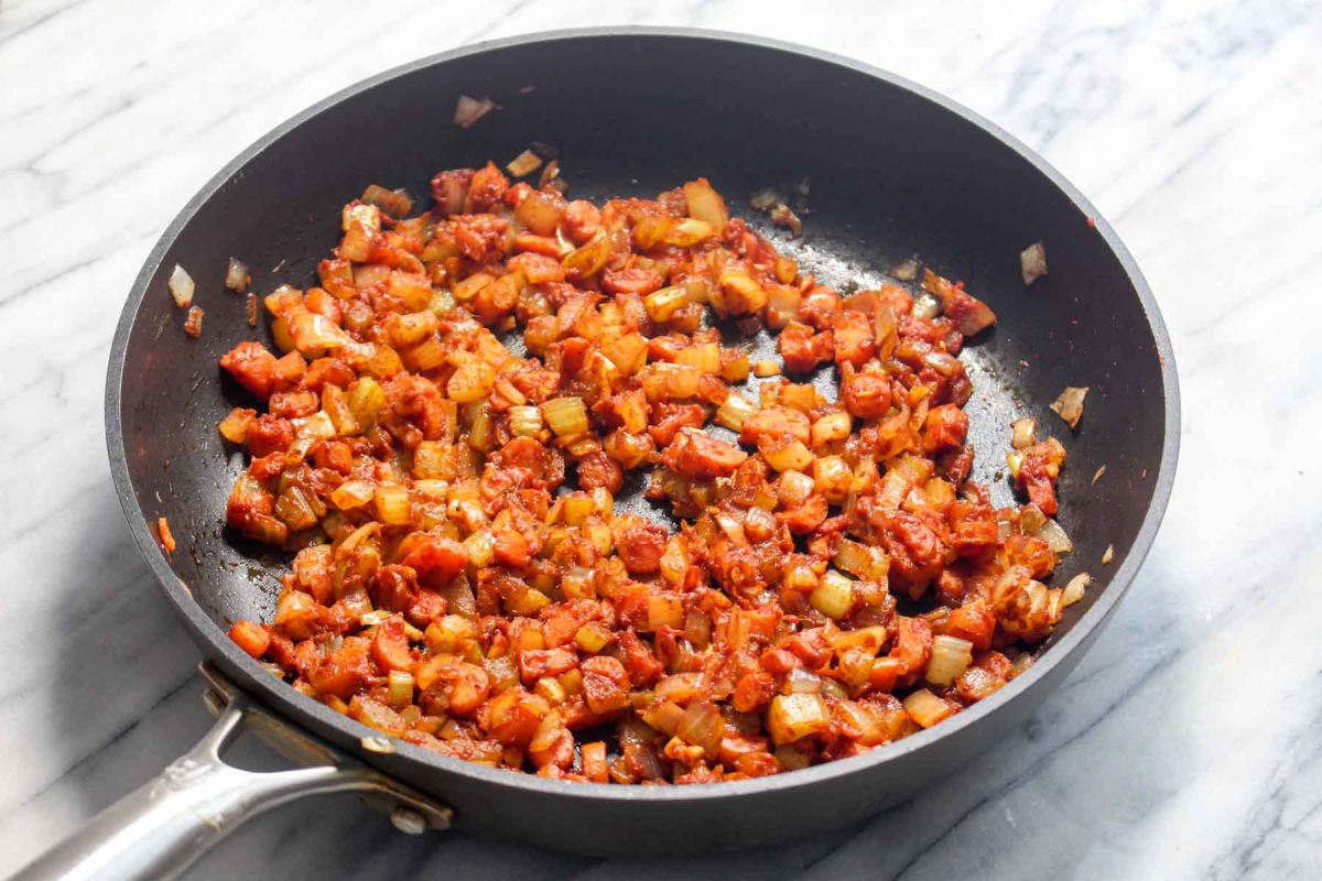 Lentil shepherd’s pie add tomato paste