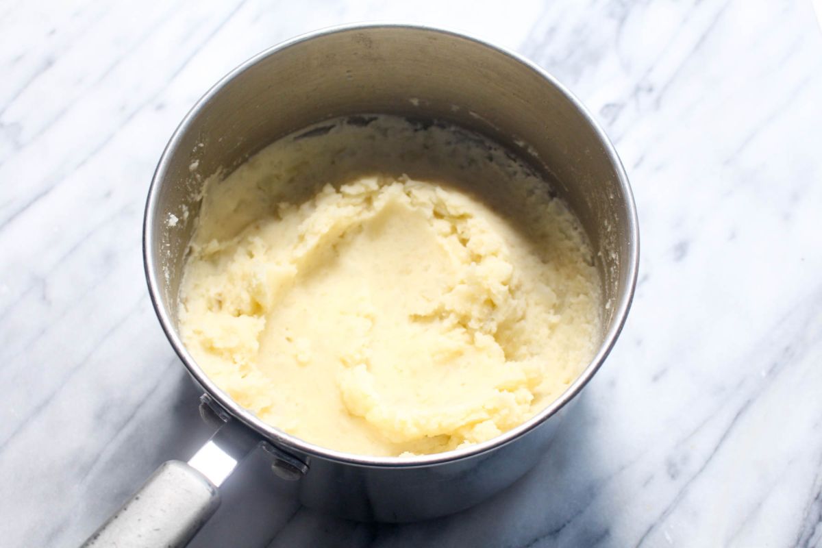 Lentil shepherd’s pie potato masher