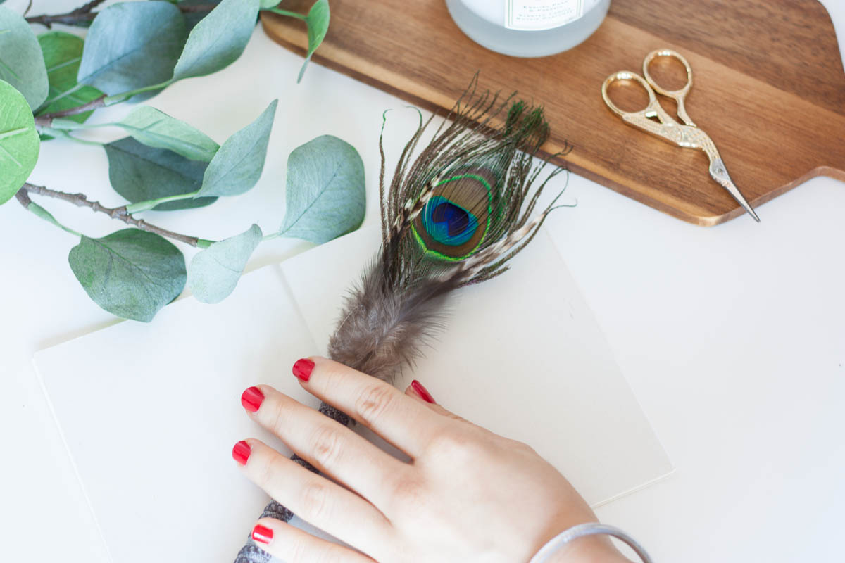 Father’s day gift idea diy feather pen craft