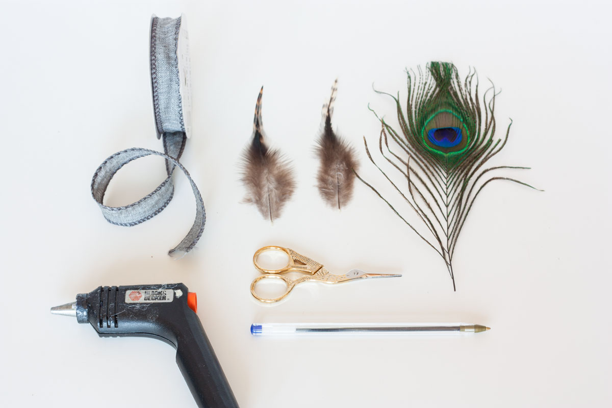 Father’s day gift idea diy feather pen supplies