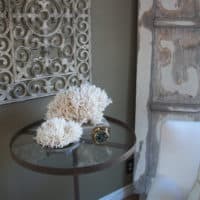 Painted rubber mat wall art
