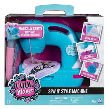 Cool maker sew n’ style sewing machine with pom pom maker attachment