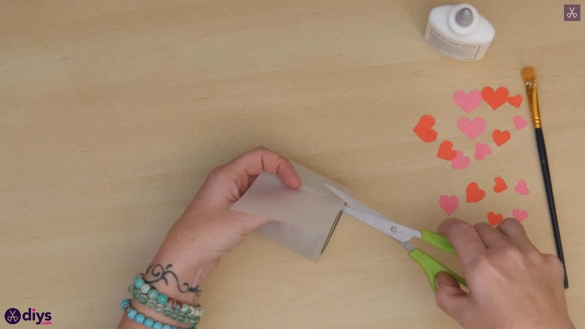 Valentines day candle holder step 3c