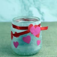Valentine’s day candle holder simple